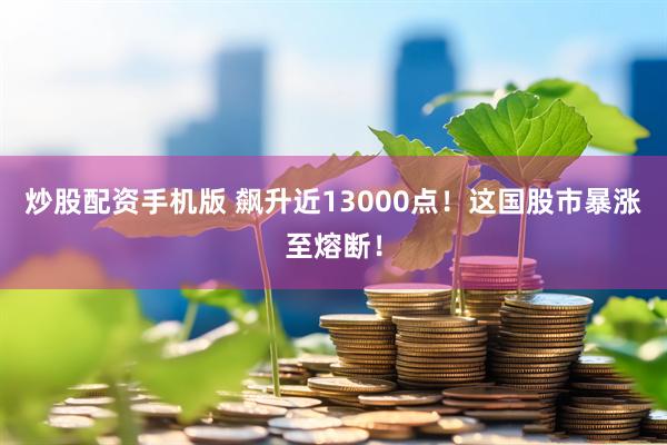 炒股配资手机版 飙升近13000点！这国股市暴涨至熔断！